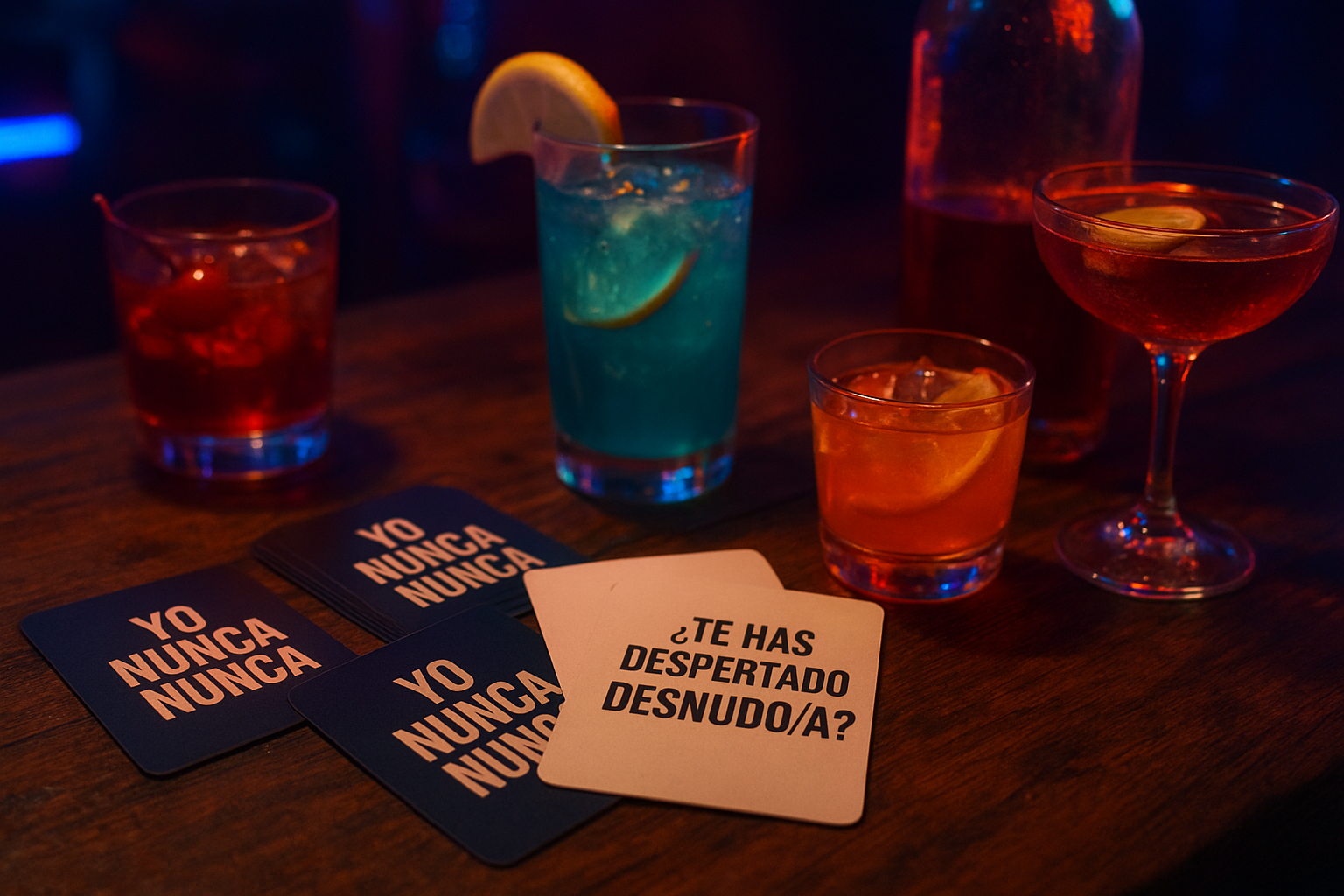 yo nunca nunca de fiesta