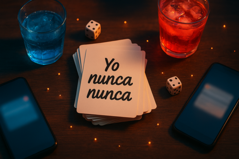 yo nunca nunca con mis amigos